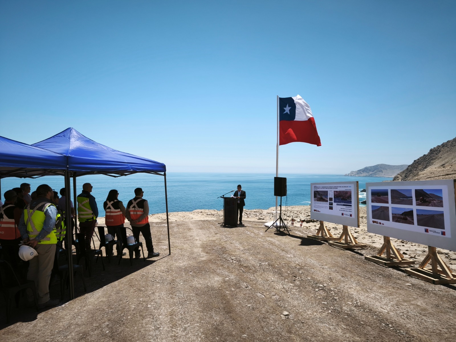 Inician obras de mejoramiento en Ruta 1 entre Paso Malo y Caleta Urco en Tocopilla